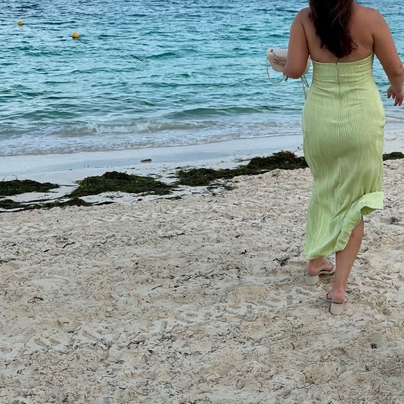 Toperth Pleated aysmmetrical front, maxi dress - Picture 4 of 7